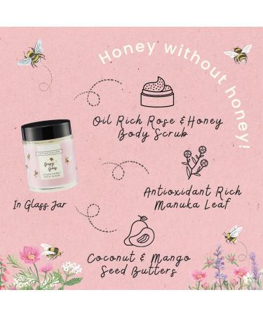 Heathcote & Ivory Busy Bees Body Scrub | Enriched With Essential Oils | Exfoliate & Invigorate Dry Skin | Cruelty Free & Vegan Friendly | 110g - Buy Online on SooperMarket.com