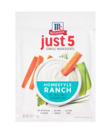 McCormick  Just 5 Simple Ingredients Dip Dressing & Seasoning Mix Homestyle Ranch 1.25 oz (35 g)