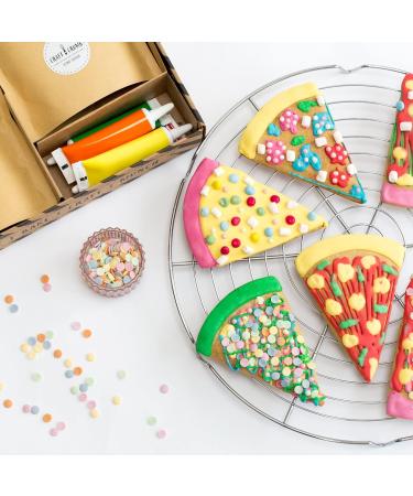 Craft & Crumb Pizza Biscuit Baking Kit | Fun Summer Activity for Kids, Teens & Adults | Pre-Measured Mix, Icing, Cutter & Decorations - Buy Online on SooperMarket.com