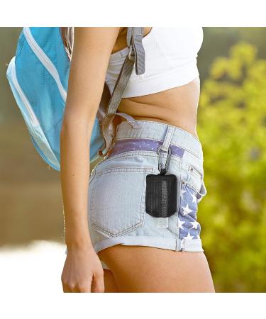 Jollsung Travel Size Hand Sanitizer Bottle Case Holder - 60ML/2 oz Flip Cap Reusable Bottles with Carabiner - Black - Buy Online on SooperMarket.com