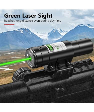 MidTen Riflescope Combo 4-12x50EG with Laser Sight, Holographic Reticle, and Scope Mount - Green 4-12x50 - Buy Online on SooperMarket.com