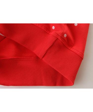 Girls Cotton Sweatshirt | Long Sleeve Pullover | Toddler Casual Jumper | Age 2-3 Years | Red - Buy Online on SooperMarket.com