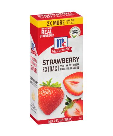 McCormick Strawberry Extract with Other Natural Flavors, 2 fl oz 2 Fl Oz (Pack of 1)