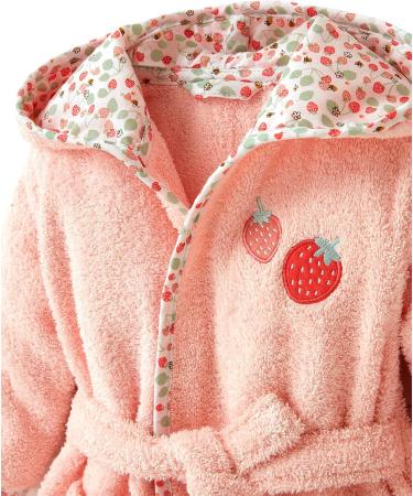 Shop Vertbaudet Baby Bathrobe - Bee Garden Salmon 92 | International Shipping Available - Buy Online on SooperMarket.com