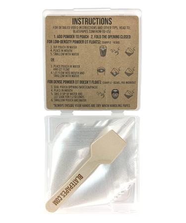 Blate Papes Edible Film Pouches 120 Count - Gel Film Bags for Herbs & Supplements - Buy Online on SooperMarket.com