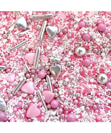 Mothers day sprinkles for cakes cupcake edible toppers sprinkle mix blend lilac purple pearls party decoration baking biscuits cake topper balls chocolate balls FIT FOR A PRINCESS