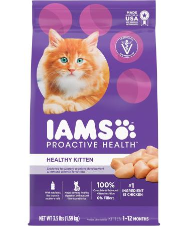 IAMS Perfect Portions Healthy Kitten Wet & Dry Cat Food Bundle Cat Food + Cat Food with Chicken Chicken - Kitten 75 g (Pack of 24) - Buy Online on SooperMarket.com