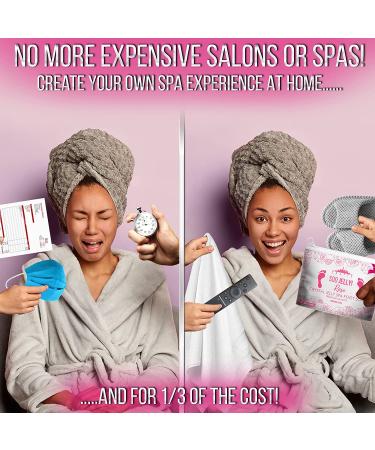 Jelly Pedicure Foot Soak for Dry Cracked Feet - Moisturizing Spa Pedi Soak with Damascus Rose - Foot Bath Salts for Relaxation - Foot Gel for Sore Feet - Buy Online on SooperMarket.com