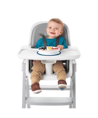 OXO Tot Stick & Stay Suction Divided Plate | Navy Blue | Best Child-Friendly Dinnerware for Easy Mealtime - Buy Online on SooperMarket.com