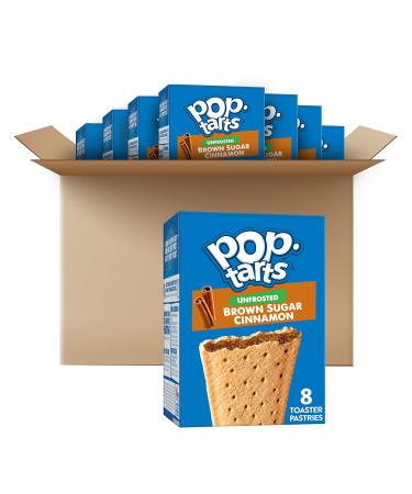 Pop-Tarts, Breakfast Toaster Pastries, Unfrosted Brown Sugar Cinnamon, 10.159lb Case (48 Count)