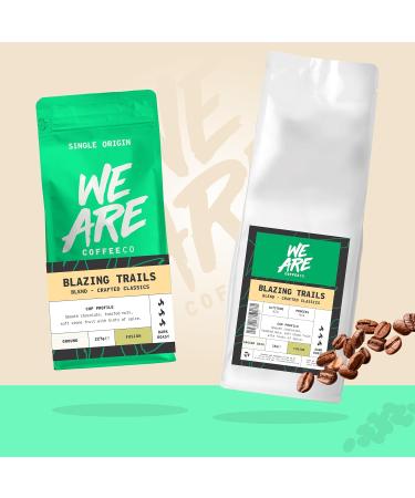 Coffee Ground for Cafetiere 227g Bag Blazing Trails Blend Ground Coffee Chocolate Nuts & Fruits Notes 100% Arabica Dark Roast Fresh Coffee Single Origin (We Are Coffee Co) Ground Cafetiere 227 g (Pack of 1) - Buy Online on SooperMarket.com