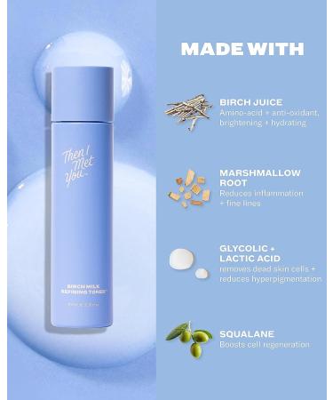 Then I Met You Birch Milk Exfoliating Toner - Vegan Clean Skincare (3.38 fl oz) - Buy Online on SooperMarket.com