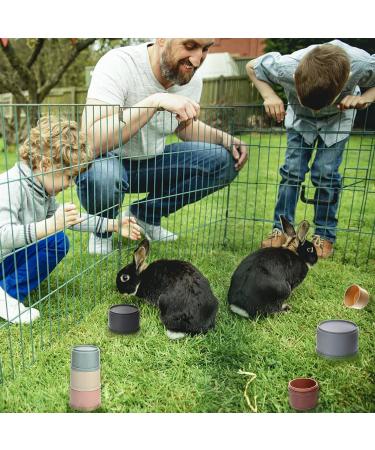 Stacking Cups for Rabbits-BPA-Free Safe Plastic Stacking Toys Rabbit Toys Bunny Toys for Hiding Food and Playtime Fun(8 Pack) - Buy Online on SooperMarket.com