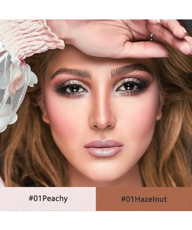 SOYUB Contour Beauty Stick Set - Highlighter & Bronzer Wand for Natural Matte Makeup | Cruelty Free Formula | Peachy & Hazelnut Shades - Buy Online on SooperMarket.com