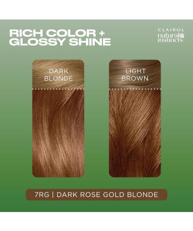 Clairol Natural Instincts Semi-Permanent No Ammonia Hair Dye 7RG Dark Rose Gold Blonde 7RG Dark Rose Gold Blonde 1 count (Pack of 1) - Buy Online on SooperMarket.com