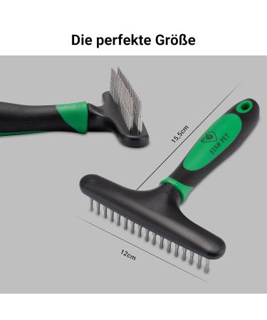 FINOPET Defaging Stretch Brush for Dogs & Cats | Harkenkamm Handle - Perfect for Undercoat Removal & Debris - Buy Online on SooperMarket.com