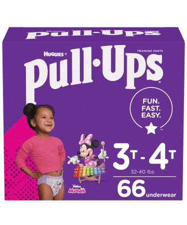 Pull-Ups Girls' Potty Training Pants Training Underwear Size 5, 3T-4T, 66 Ct 66 Count (Pack of 1)