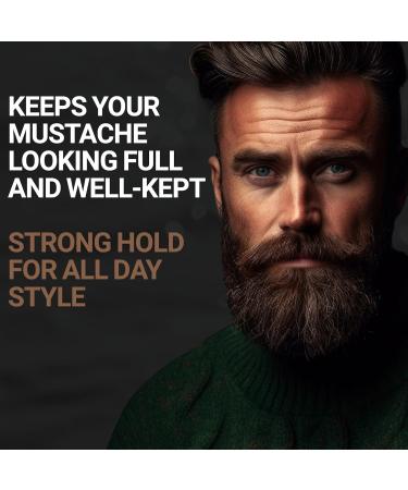 Mustache Wax | Strong Hold & All-Day Style | Beeswax Jojoba Oil & Sea Minerals | The Hunt | Ships Worldwide | 1oz - Buy Online on SooperMarket.com