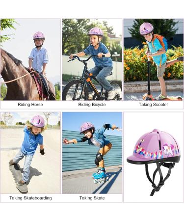 Xiaozxwlhq Adjustable Kids Equestrian Helmet - Small Pink | Horse Riding Protective Gear - Buy Online on SooperMarket.com