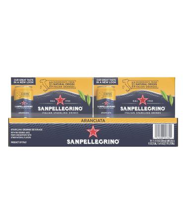 Sanpellegrino Aranciata Sparkling Orange Drink 24-Pack - 11.15 Fl Oz Cans - Buy Online on SooperMarket.com