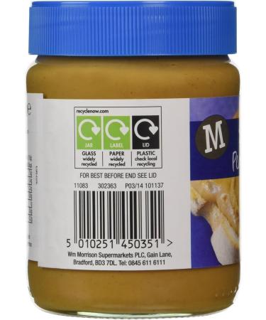 Morrisons Smooth Peanut Butter 340g - Buy Online on SooperMarket.com