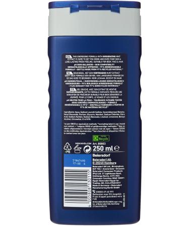 Nivea Men Energy Shower Gel 250 ml - Pack of 6 & MEN Cool Kick Anti-Perspirant Deodorant Roll On Pack of 6 (6 x 50 ml) Fresh Men's Roll On Deodorant + Fresh Masculine Fragrance + Anti-Perspirant Deodorant MEN Cool Kick - Buy Online on SooperMarket.com