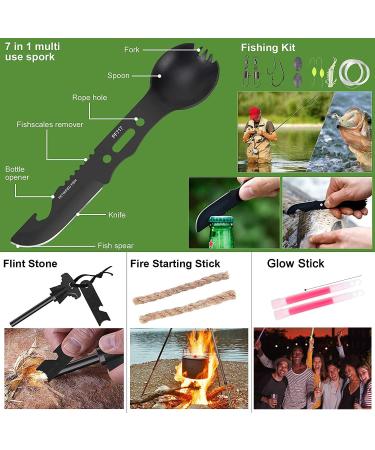 216 Pcs Survival First Aid Kit - Professional Gear for Emergency Hiking, Hunting, Camping - Green - Buy Online on SooperMarket.com