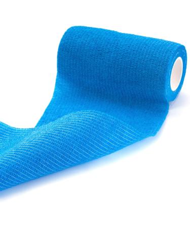 Cojj 12 pcs Self-Adhering Cohesive Bandage - 10cm x 4.5m Waterproof Elastic Tape for Wounds & Animal Care (Blue) - Buy Online on SooperMarket.com