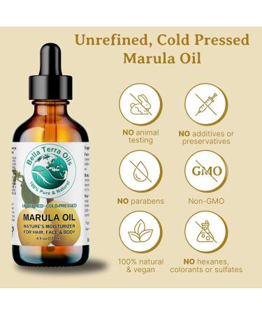 Bella Terra Marula Facial Oil 2 oz - Vitamin E & Omega Fatty Acids for Radiant Skin - Cold-Pressed Luxurious Skincare - Buy Online on SooperMarket.com