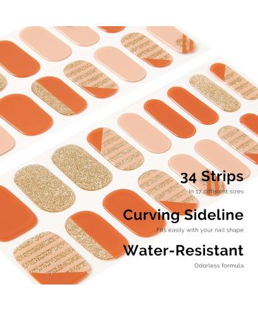 NAILOG Soft Gel Nail Strips - 34 Salon-Quality Long Lasting Stickers for Women - Buy Online on SooperMarket.com