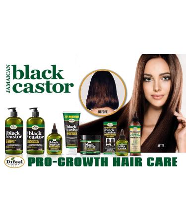 Difeel 99% Natural Premium Jamaican Black Castor Hair Oil 8 oz - Nourish and Strengthen Your Hair Naturally - Buy Online on SooperMarket.com