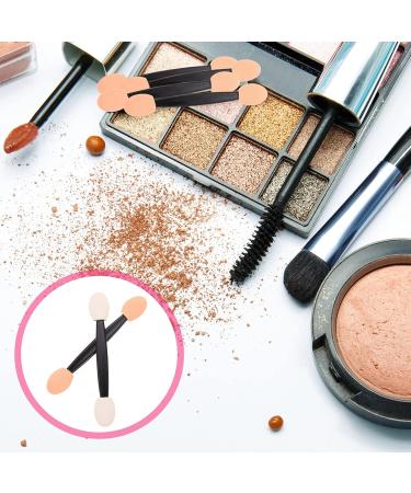 MUSISALY 100pcs Double Ended Eyeshadow Brush Makeup Brush Tipped Oval Makeup Tool Eye Makeup Applicator Cosmetic Tool Sponge Eyeshadow Stick Latex Sponge Sponge Brush 6.5x1.3cm Black - Buy Online on SooperMarket.com