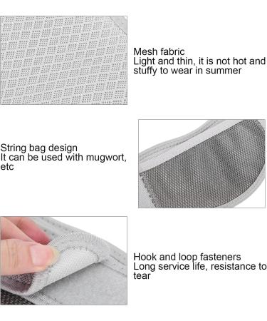 Breathable Neck Wrap for Pain Relief - Light Gray Collar Bandage for Moxibustion Care - Buy Online on SooperMarket.com