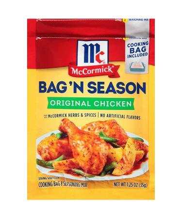 McCormick Bag 'n Season Original Chicken Cooking Bag & Seasoning Mix 1.25 oz - (Pack of 6) - Buy Online on SooperMarket.com