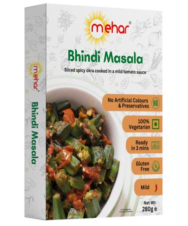 Mehar Ready to eat Bhindi Masala Meal 280G (PACK OF 3)