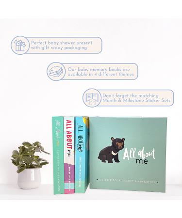 RubyRoo Baby Memory Book - Gender Neutral Milestone Keepsake Album for First 5 Years - Woodland Theme Scrapbook Journal - Perfect Baby Shower Gift - Buy Online on SooperMarket.com