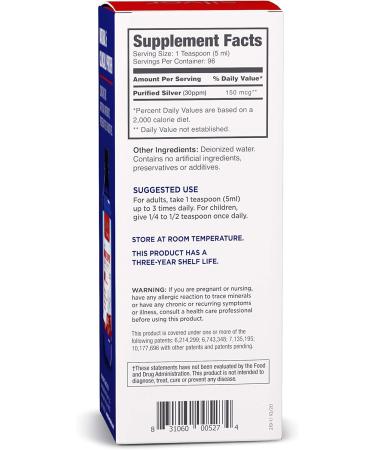 Silver Biotics 30 PPM Extra Strength Immune Support Supplement | Silversol Technology | Daily Defense Boost - 16 Fl Oz - Buy Online on SooperMarket.com