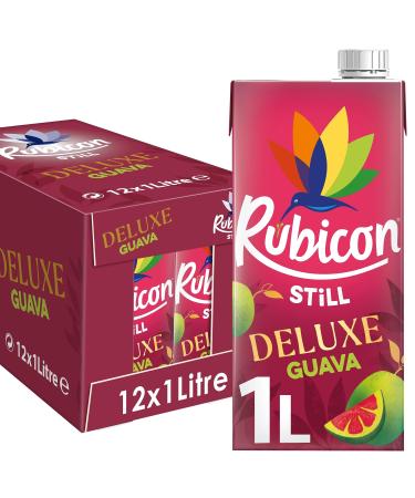 Rubicon Still Deluxe Guava Rich Juice Drink Handpicked Fruits for a Temptingly Intense Taste "Made of Different Stuff" - 12 x 1L Carton Deluxe Guava 1L | 12 Cartons