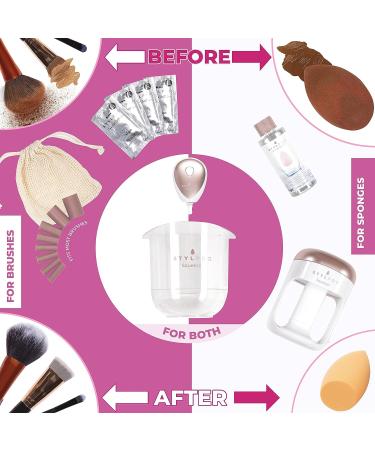 STYLPRO 2in1 Makeup Brush & Sponge Cleaner and Dryer Machine - Set of 2 - Buy Online on SooperMarket.com