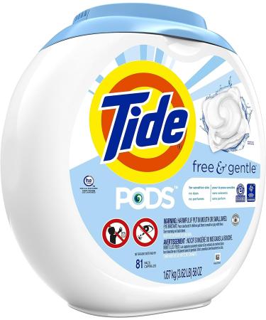 Tide PODS Free & Gentle Laundry Detergent Soap Pods - 81 Count (Pack of 1) - Buy Online on SooperMarket.com