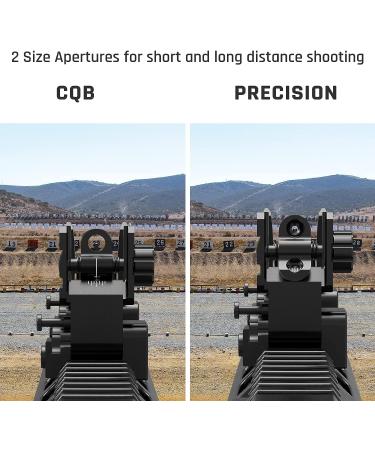 Feyachi Front and Rear Backup Iron Sights - Best Flip Up Iron Sights Set in Black - Buy Online on SooperMarket.com