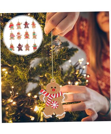 HOMSFOU 24 Pcs Gingerbread Man Ornament Xmas Gingerbread Man Figurine Gingerbread Ornaments Holiday Gingerbread Man Christmas Tree Ornaments Christmas Party Decoration Pvc Gift Household As Shownx2pcs 8X5.5CMx2pcs - Buy Online on SooperMarket.com