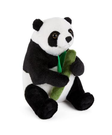 Zappi Co Plush Children's Stuffed Soft Cuddly Plush Toy-Part of Safari Animals Collection Perfect for Kids (13cm Height)(Panda)
