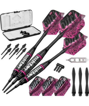 Viper Vanity Soft Tip Darts with Storage/Travel Case: Dart Bitch, 16 Grams