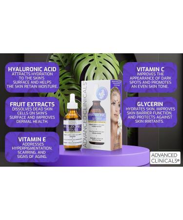 Advanced Clinicals Retinol, Hyaluronic Acid & Vitamin C Serum Set | Anti-Aging Skincare for Women | Brightening, Firming & Hydrating Formula | 1.75 Fl Oz 3pc Set - Buy Online on SooperMarket.com
