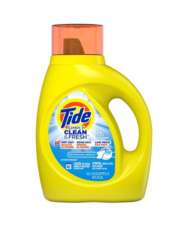 Tide Simply Clean & Fresh Liquid Laundry Detergent Refreshing Breeze 40 Ounce