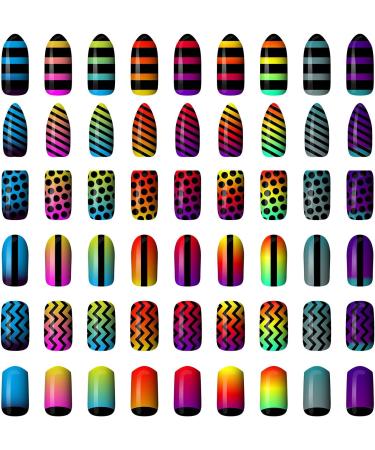 1275-Piece Nail Art Stencil Set - French Tip Guides, Stickers, Vinyl Sheets - Buy Online on SooperMarket.com