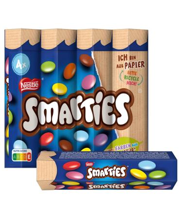 Buy Smarties Nestl Multipack - Colorful Chocolate Candies for Kids' Birthdays | Hexagon Roll 12x4x34g - International Shipping Available - Buy Online on SooperMarket.com
