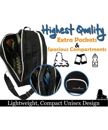 Athletico Skate Bag with Large Blade Cover - Black - Buy Online on SooperMarket.com
