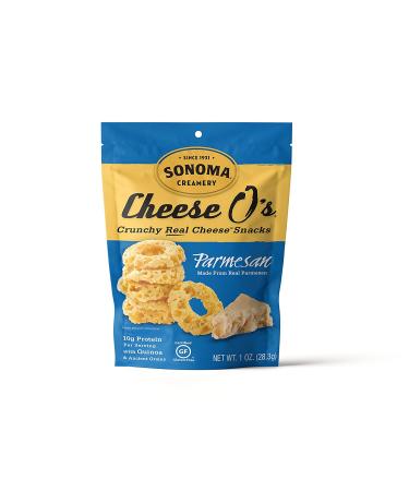 Sonoma Creamery Cheese O's 2 Flavor Variety Pack - Cheddar and Parmesan, 1 Ounce (Pack of 6) - Buy Online on SooperMarket.com